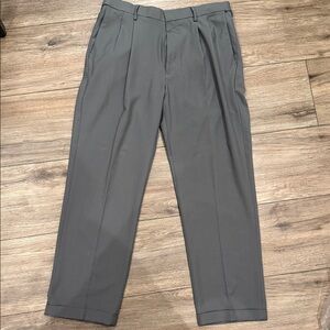 Classic Charcoal Dress Pants for Men 34x30